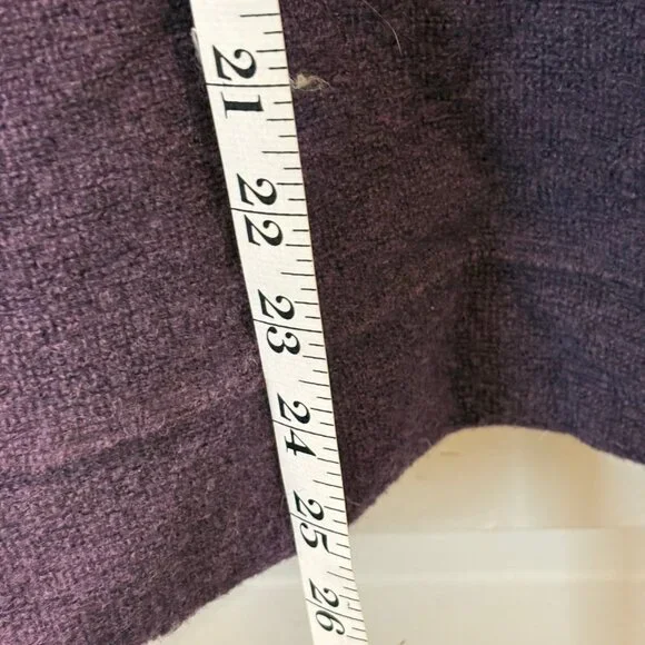 Women's Medium Ibex cardigan in deep plum - Picture 8 of 10